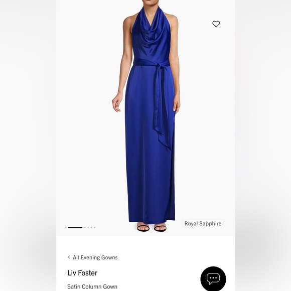 Anthropologie - Liv Foster Satin Column Gown - Picture 3 of 6